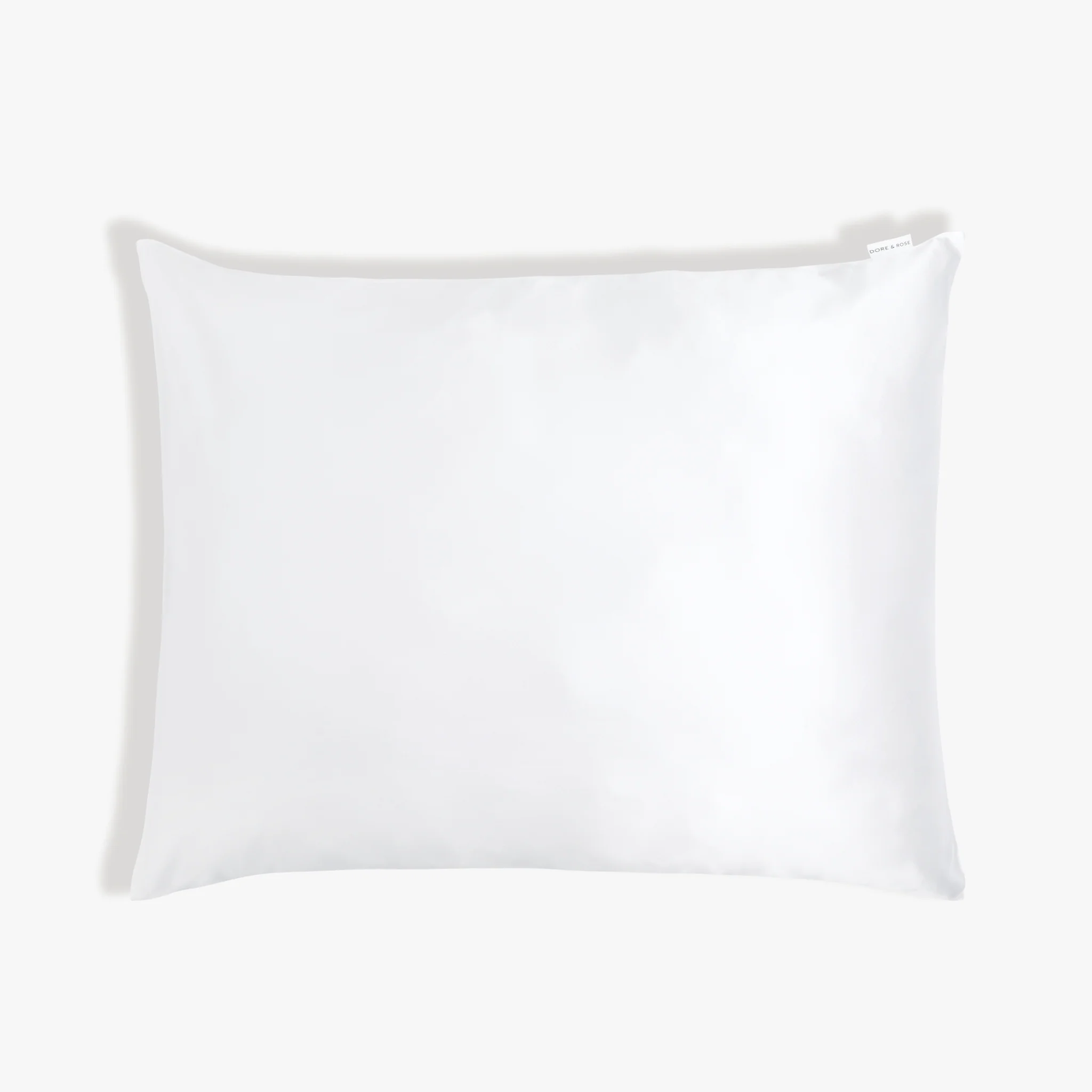 Dore & Rose Premium Silk Pillowcase in white