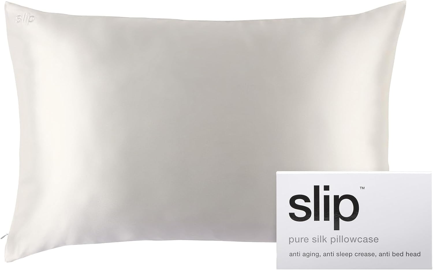 Slip pure silk pillowcase white
